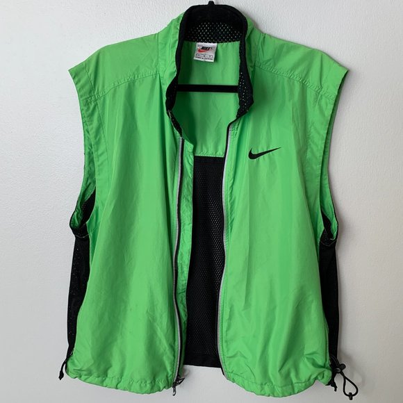 ✔︎ Nike Vintage 90s Lime Green Vest - Picture 7 of 7